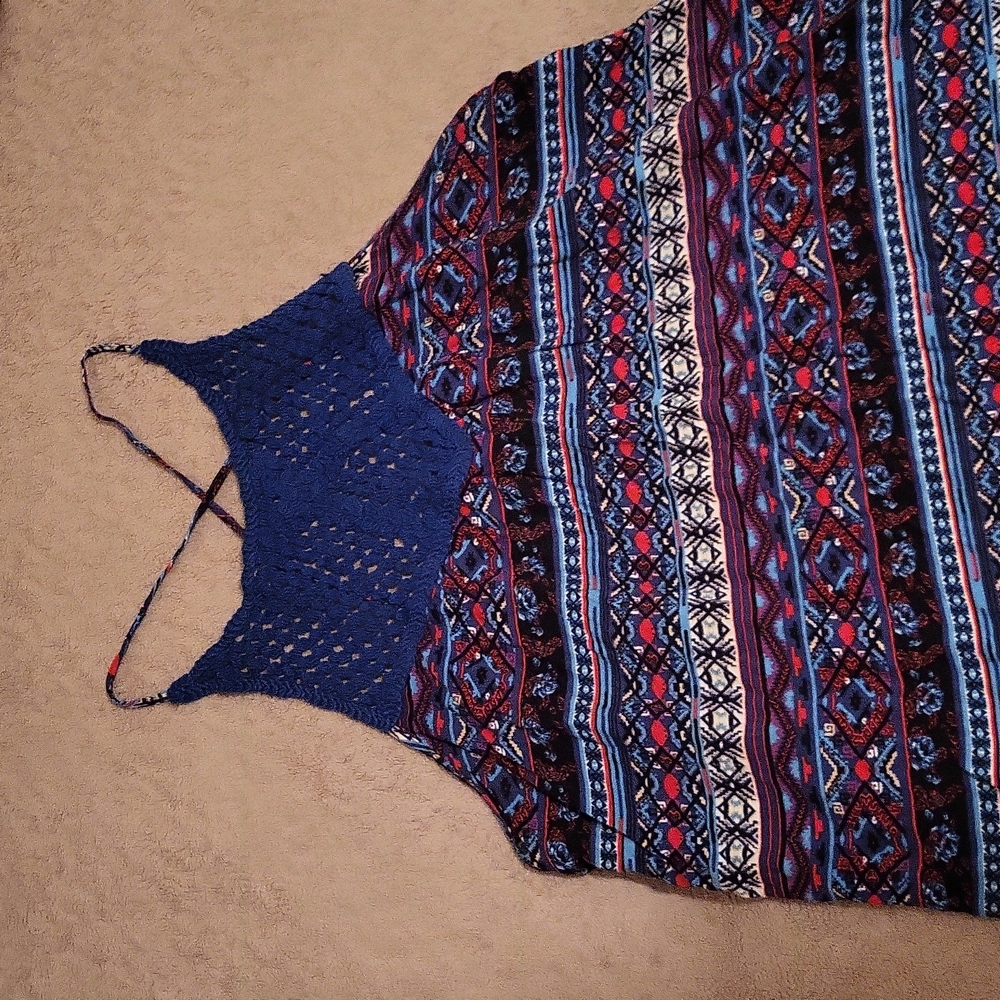 Pattern mini dress